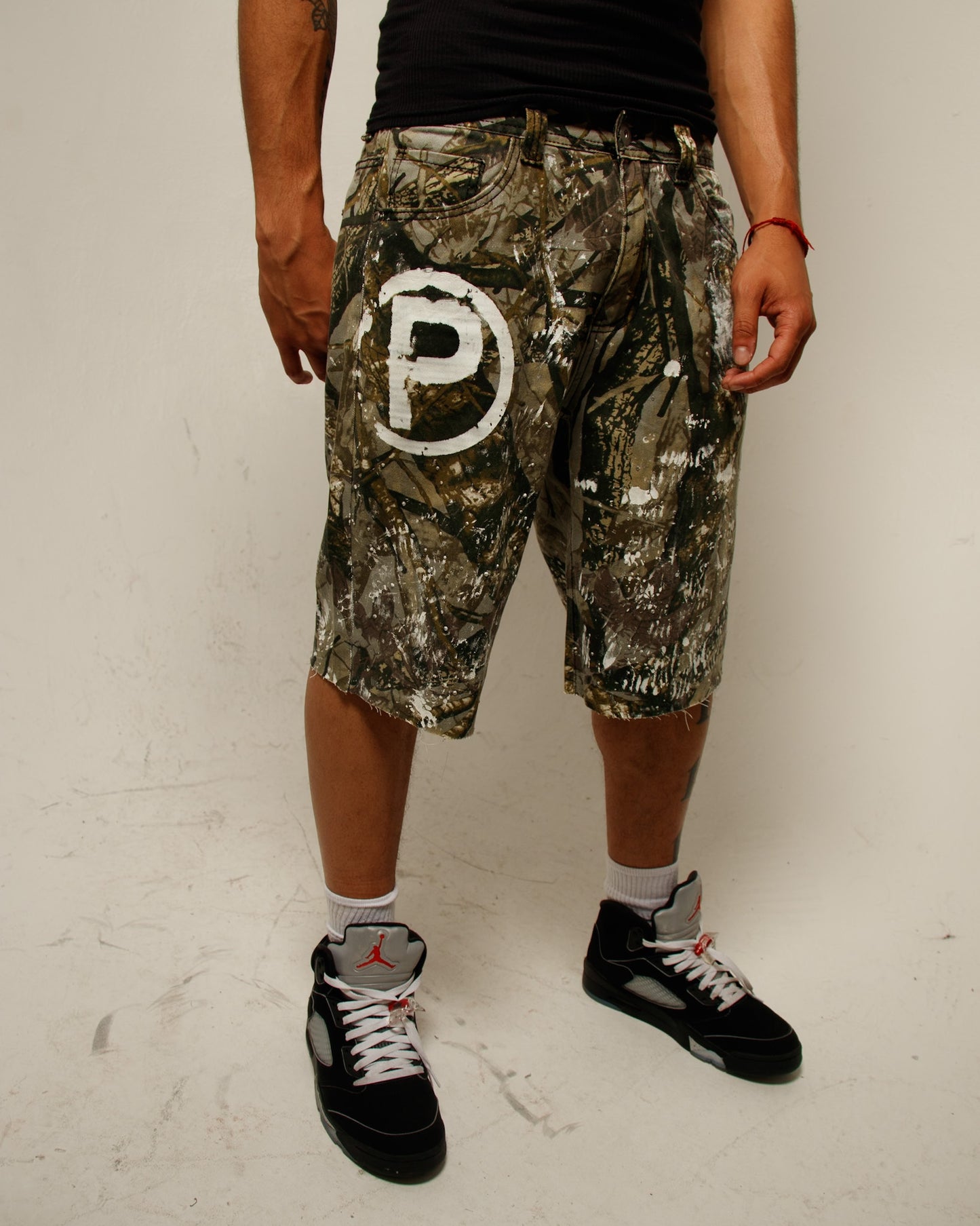 Camo Rhinestone Shorts