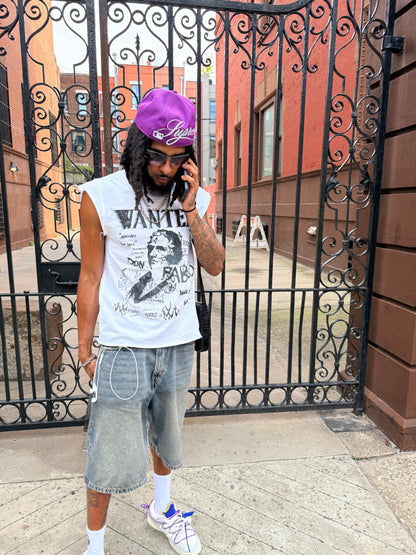 “WANTED” MUSCLE TEE