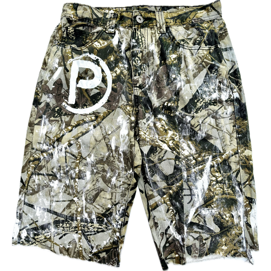Camo Rhinestone Shorts